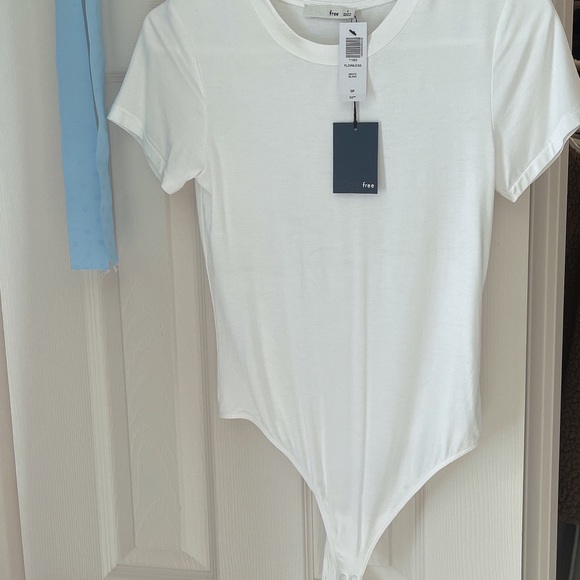 Aritzia Wilfred Florilège Bodysuit White - Picture 3 of 3